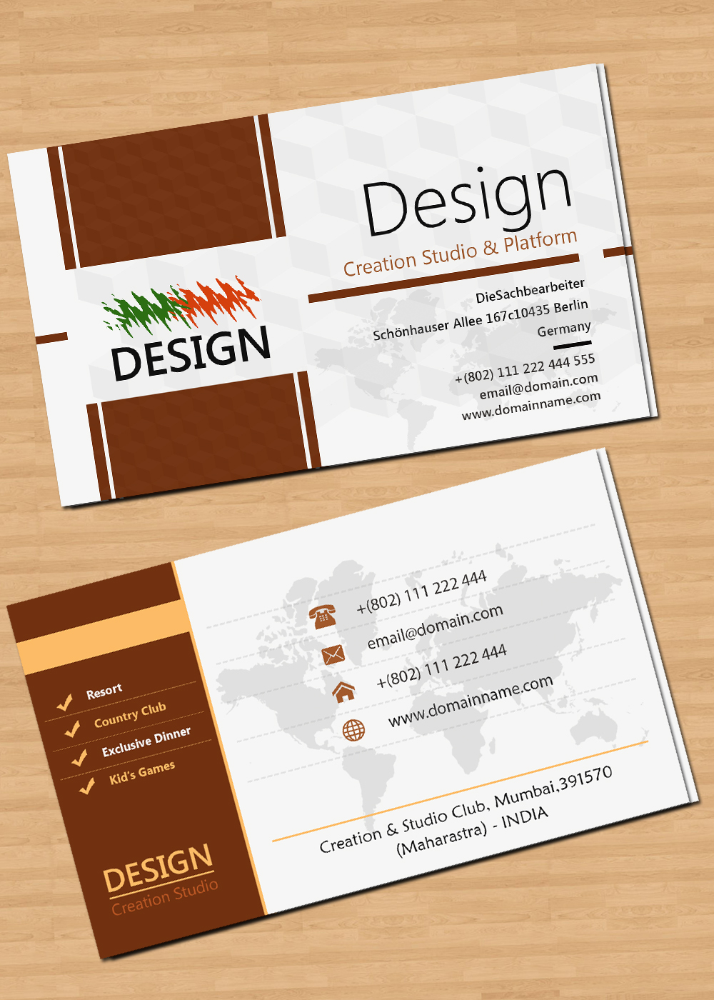 business card free template download